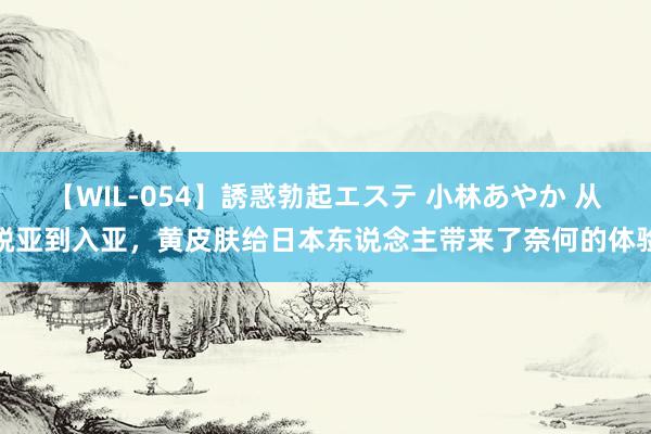 【WIL-054】誘惑勃起エステ 小林あやか 从脱亚到入亚，黄皮肤给日本东说念主带来了奈何的体验