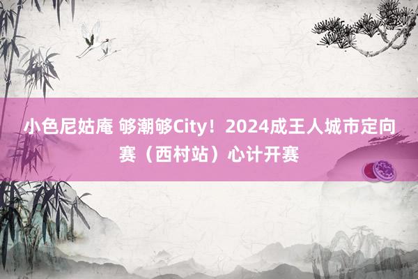 小色尼姑庵 够潮够City！2024成王人城市定向赛（西村站）心计开赛